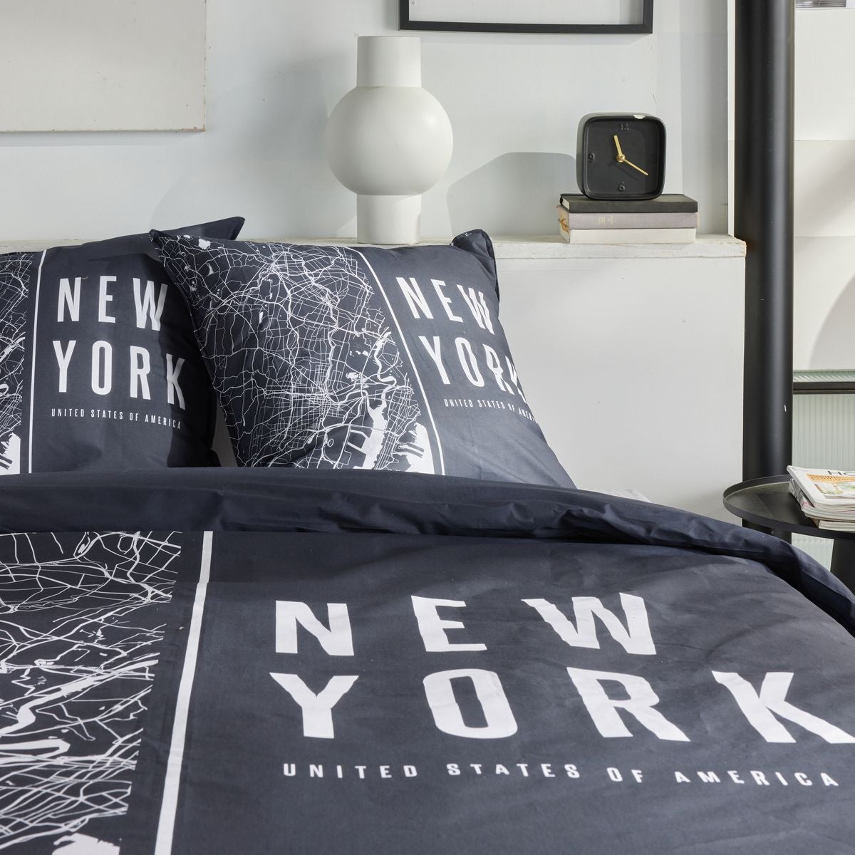 Biancheria da letto Today JAVA 100% cotone nero doppia stampa - 4