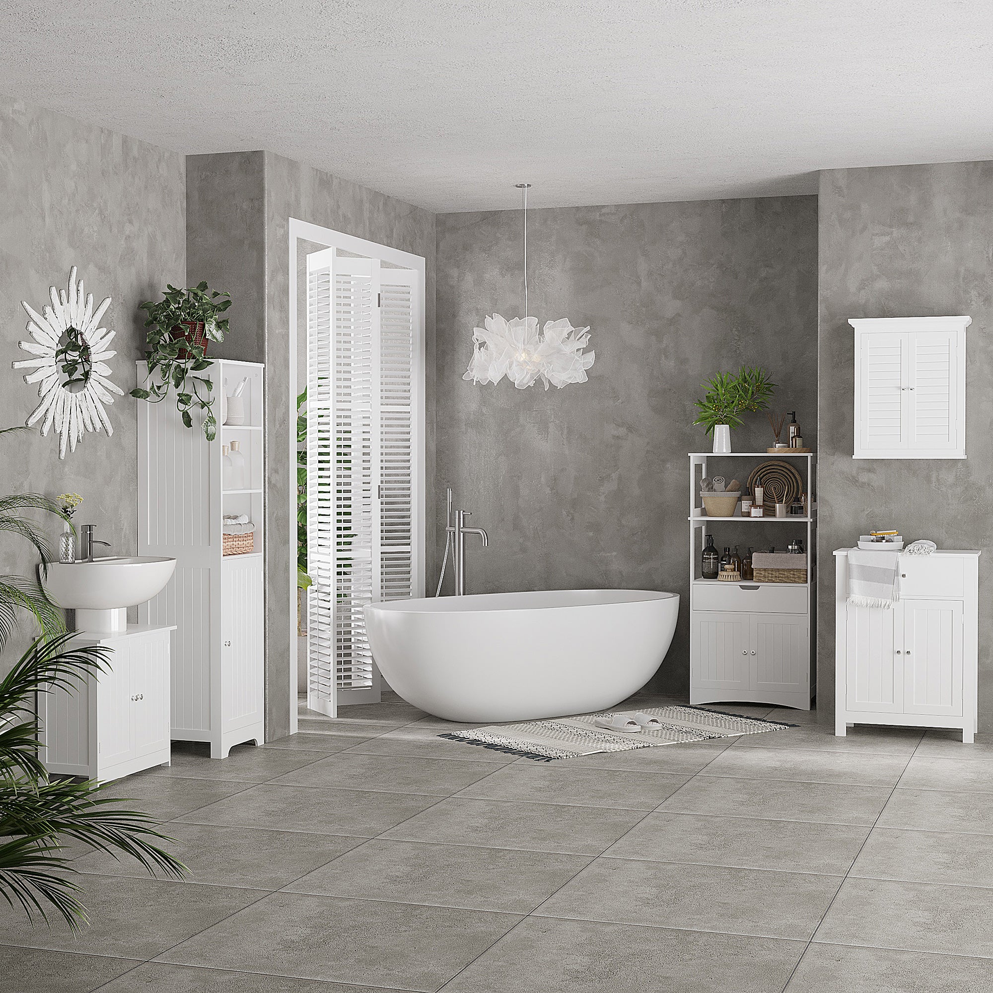 Meuble de salle de bain MDF kleankin - 9
