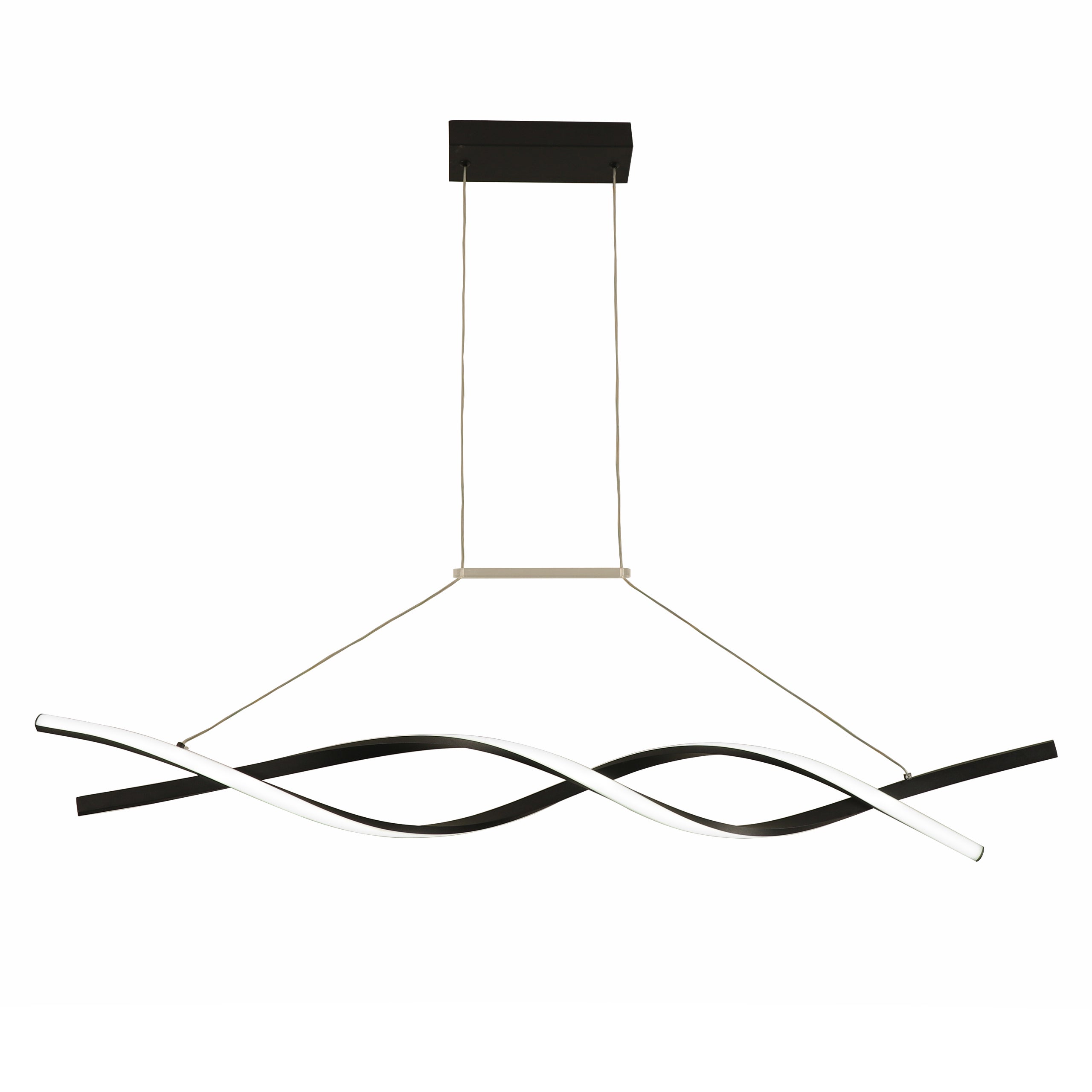 Lampa wisząca sufitowa LED Kono 33W 100x120cm IP20 4000K czarna żyrandol MasterLED