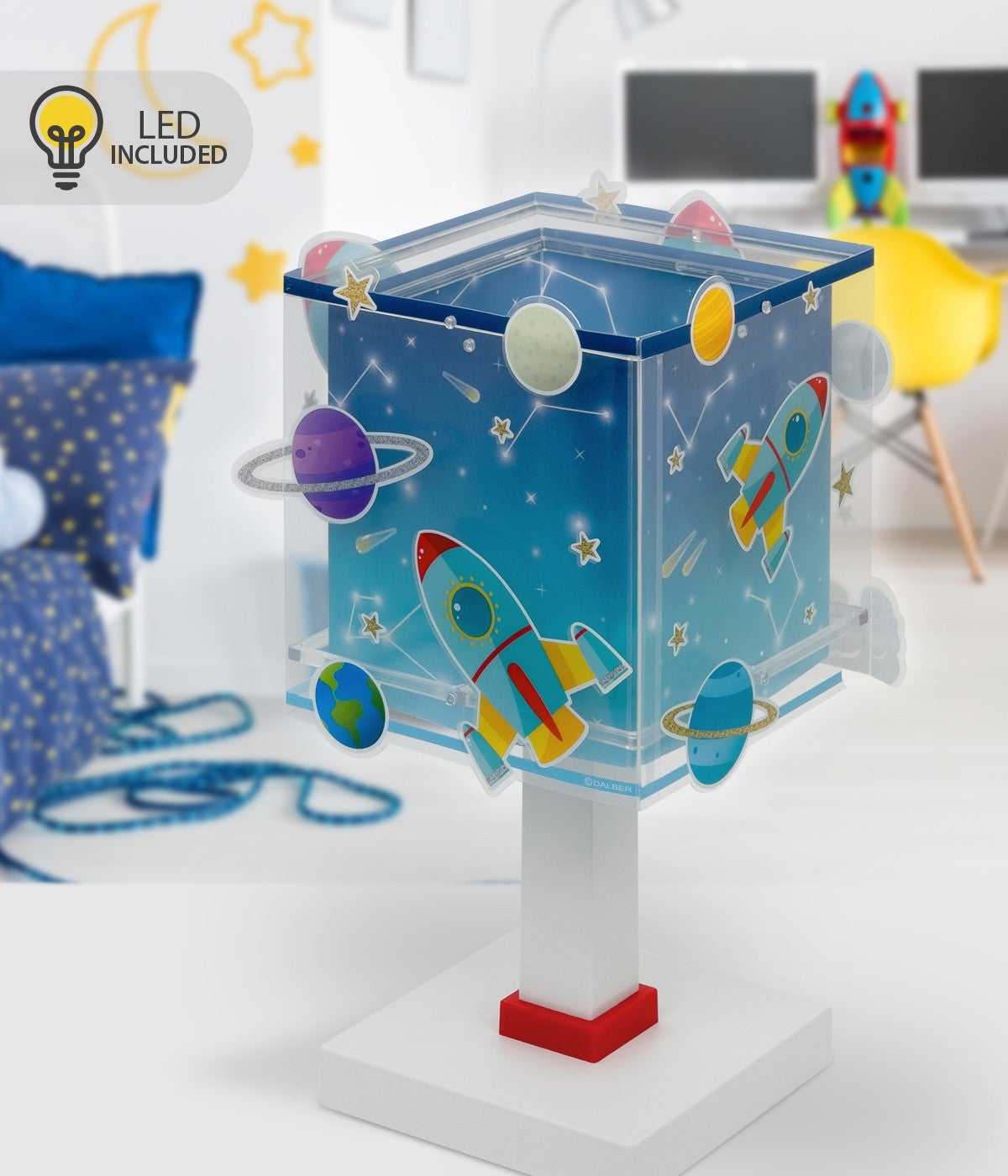 Lampka nocna LED Rocket - Rakieta dla dzieci