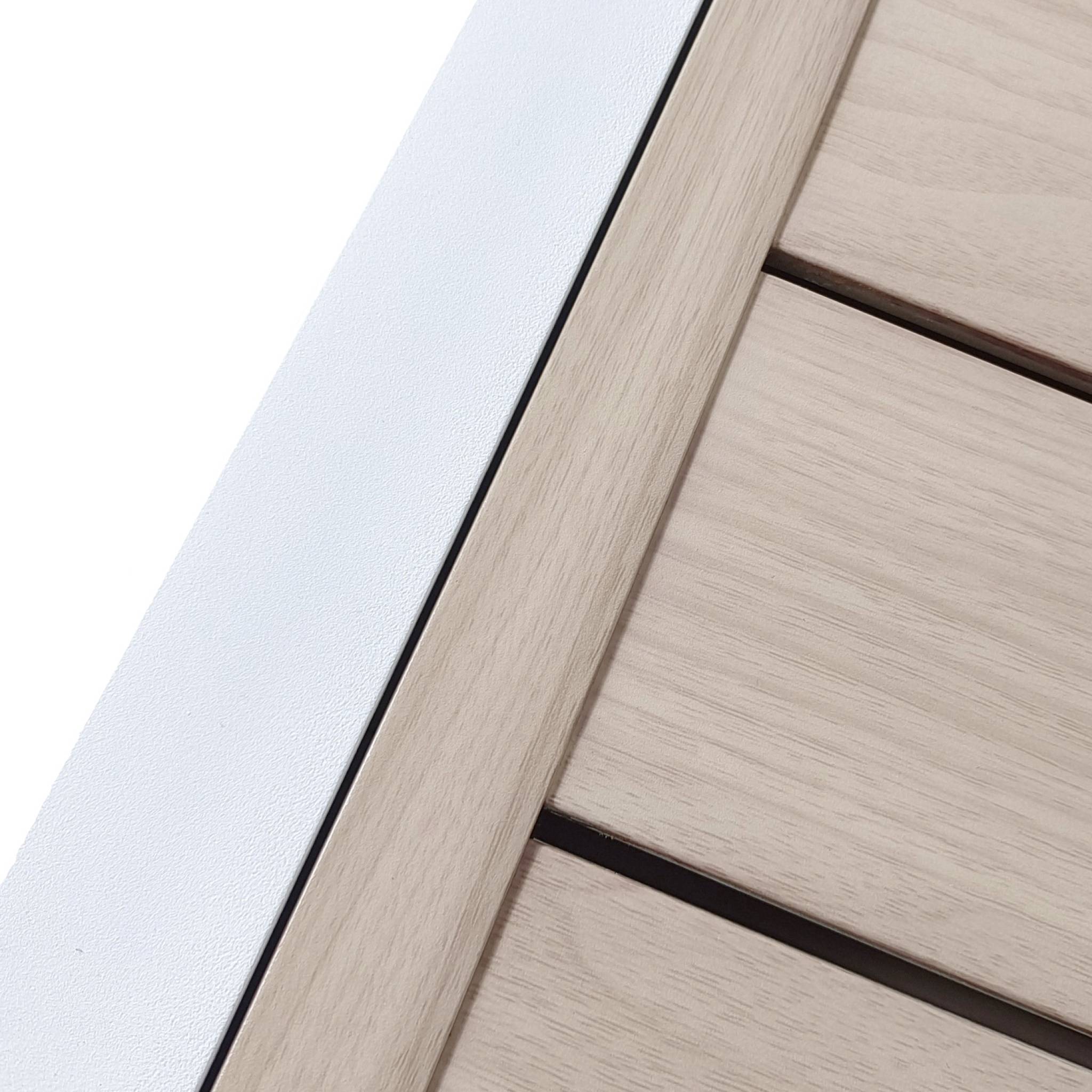 Table à manger de jardin rectangulaire en Aluminium Blanc 8 places - 7