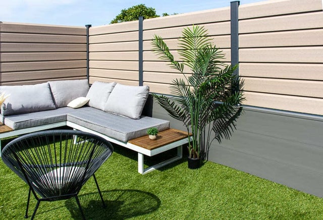 KIT CLOTURE CLOSEA COMPOSITE NATUREL LG: 9M x HT: 1M44