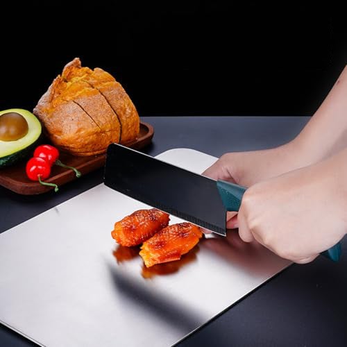Tabla De Cortar De Titanio Puro Antibacteriana - Doble Cara, 36x25 Cm, Para Carne, Verduras Y Frutas