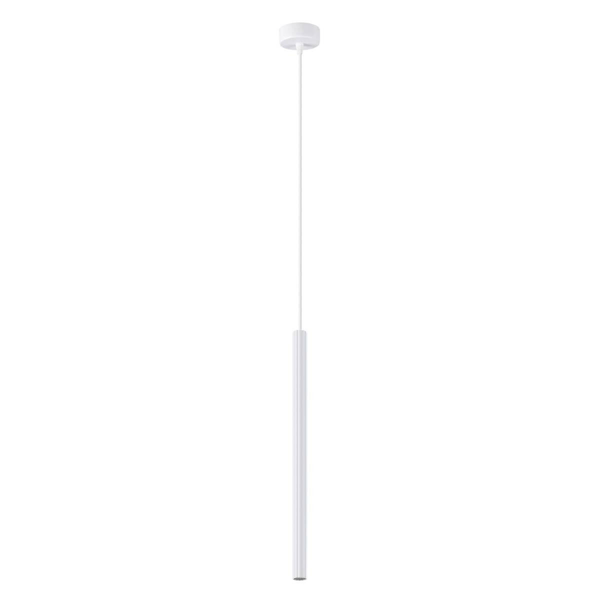 Lampa wisząca Arche biała 1xG9x8W tuba wym: 120 x 8 x 8 cm metal Sollux Lighting