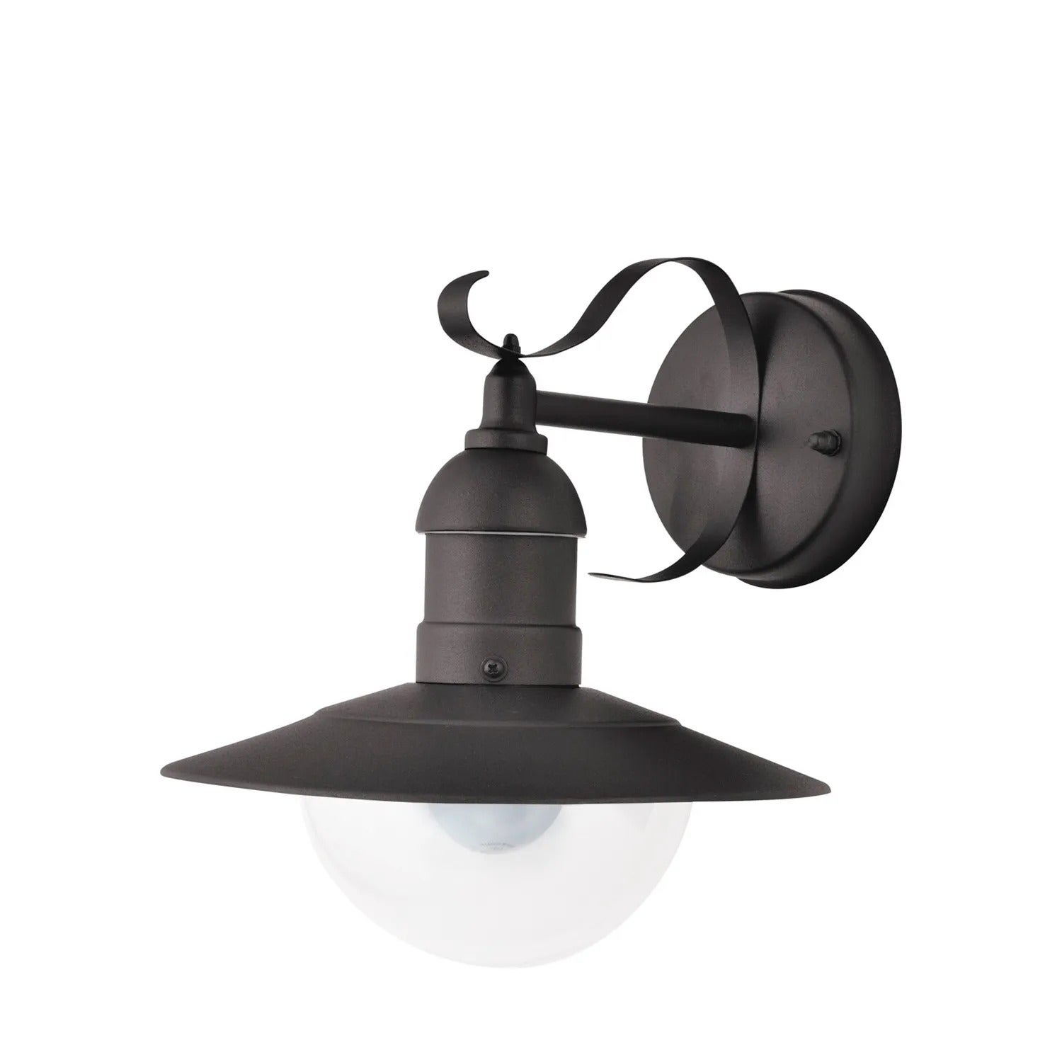 Kinkiet zewnętrzny Oslo czarno-przezroczysty 1xE27x60W wym:28x24x28cm IP44 Rabalux