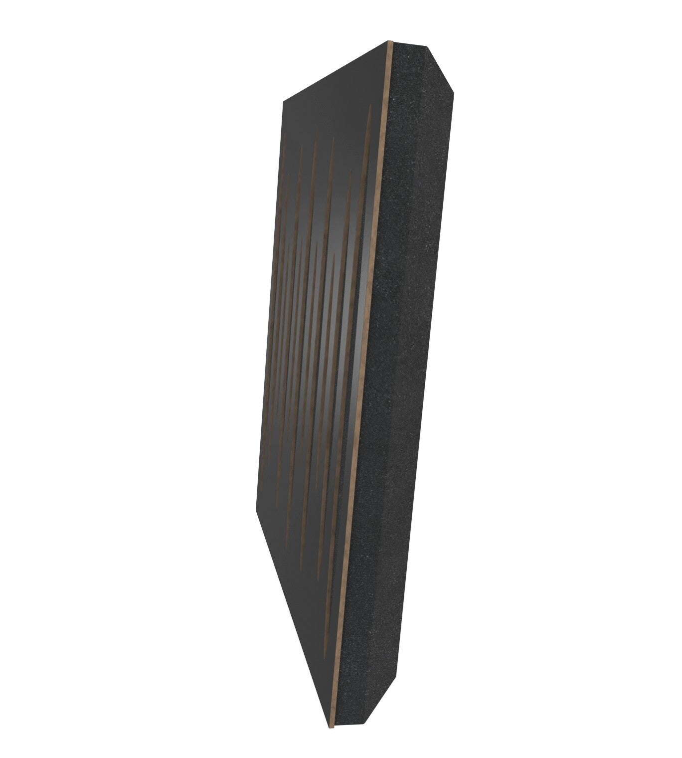 Lot de 4 Panneaux acoustiques insonorisants PULSAR 50x50x5 cm - 1 m² surf.totale - MDF perforé laminé et mousse acoustique - Noir - 3