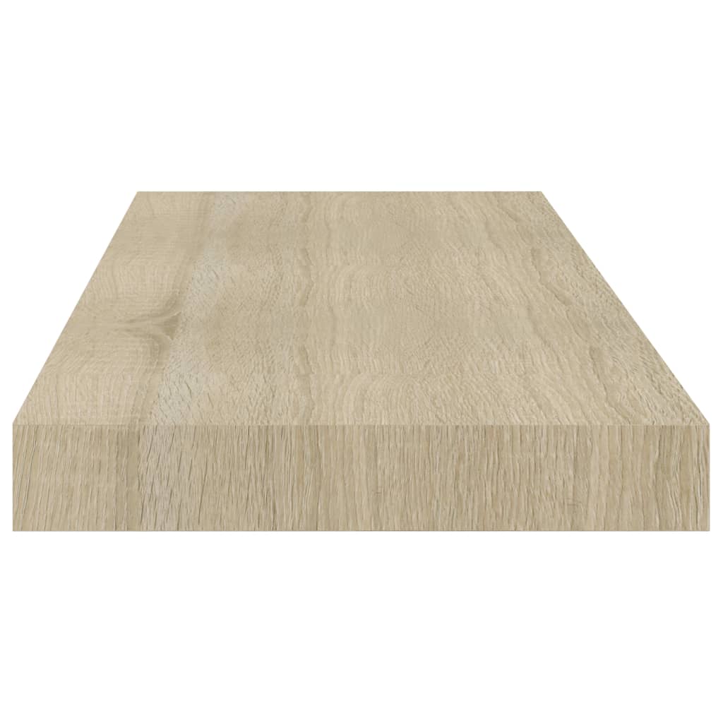 Étagère flottante murale | Étagère de rangement chêne 60x23,5x3,8 cm MDF CFW353532 - 5