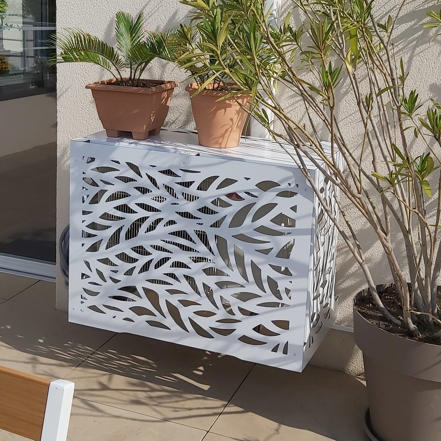 Cache Clim AMAZONA Blanc RAL 9016 L86 X H66 X P48 58cm Taille S cache-clim-amazona-blanc-ral-9016-l86-x-h66-x-p48-58cm-taille-s
