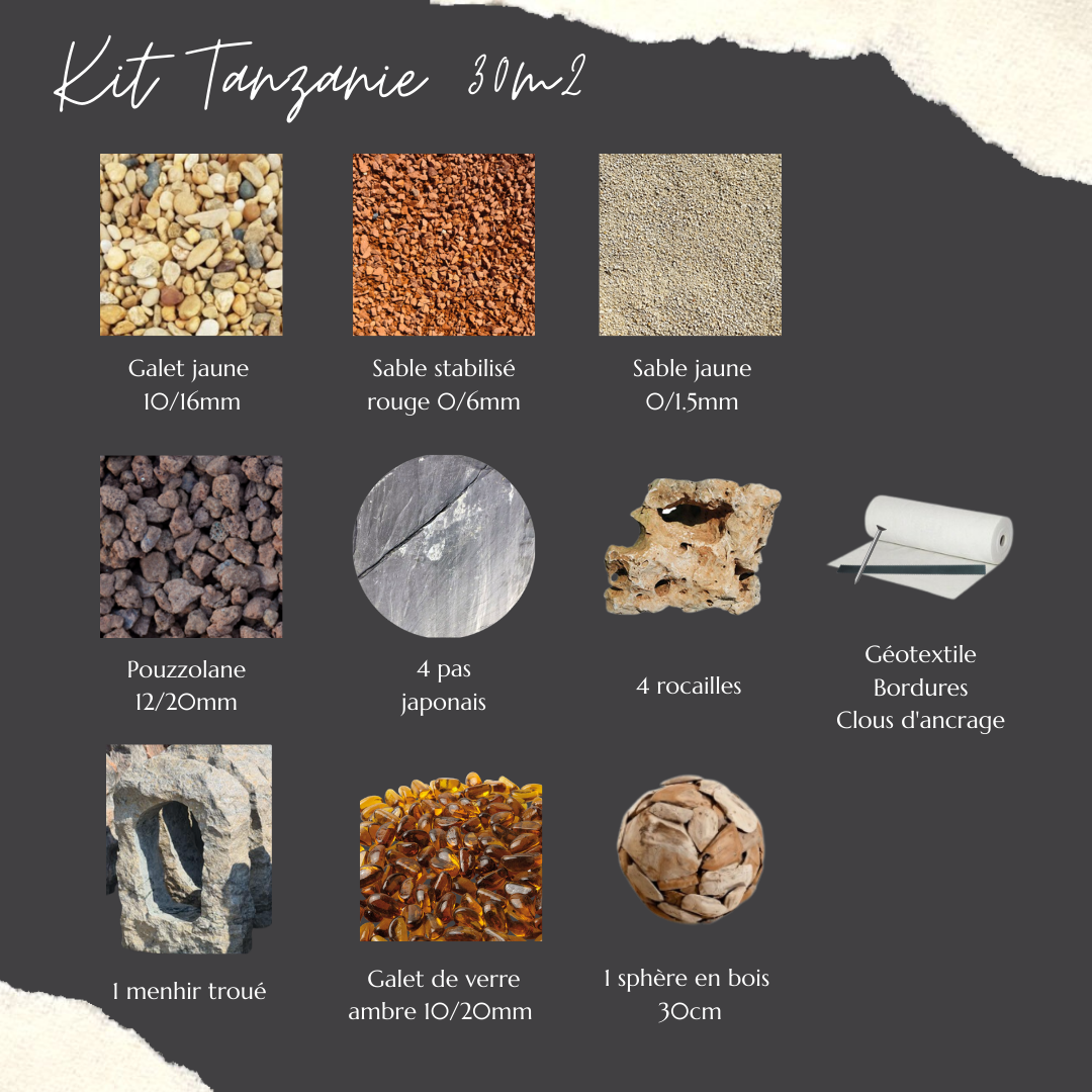 Kit aménagement jardin Tanzanie 30m2 - 3