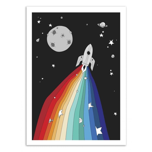 Art-Poster - Magic Rocket - Noel del Mar - 30 x 40 cm