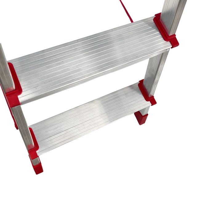 KULACO Scaletta Pieghevole A 3 Gradini, In Alluinio, Scala A Gradini - Foto 4