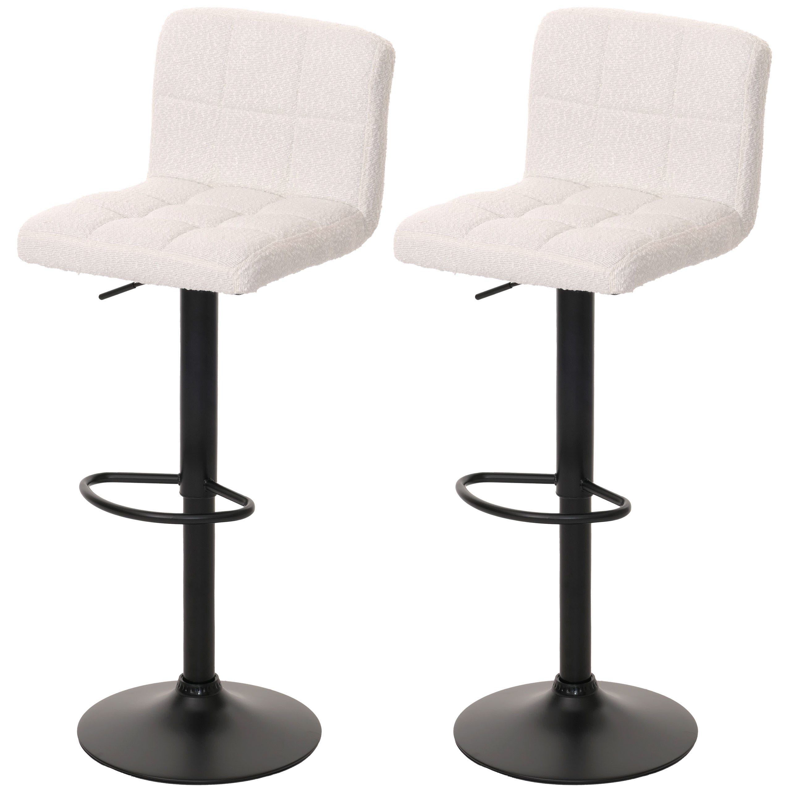 Arredamento Cucina Sgabello Da Bar Alto In Plastica Bianco 75 Cm