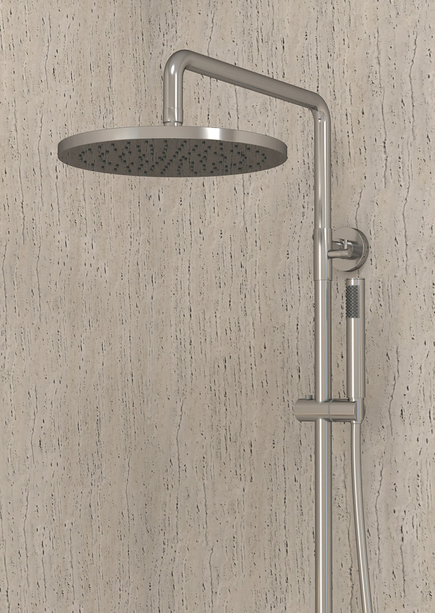 Colonne bain douche thermostatique chromé avec sécurité anti-brûlures - Corbeau - 5