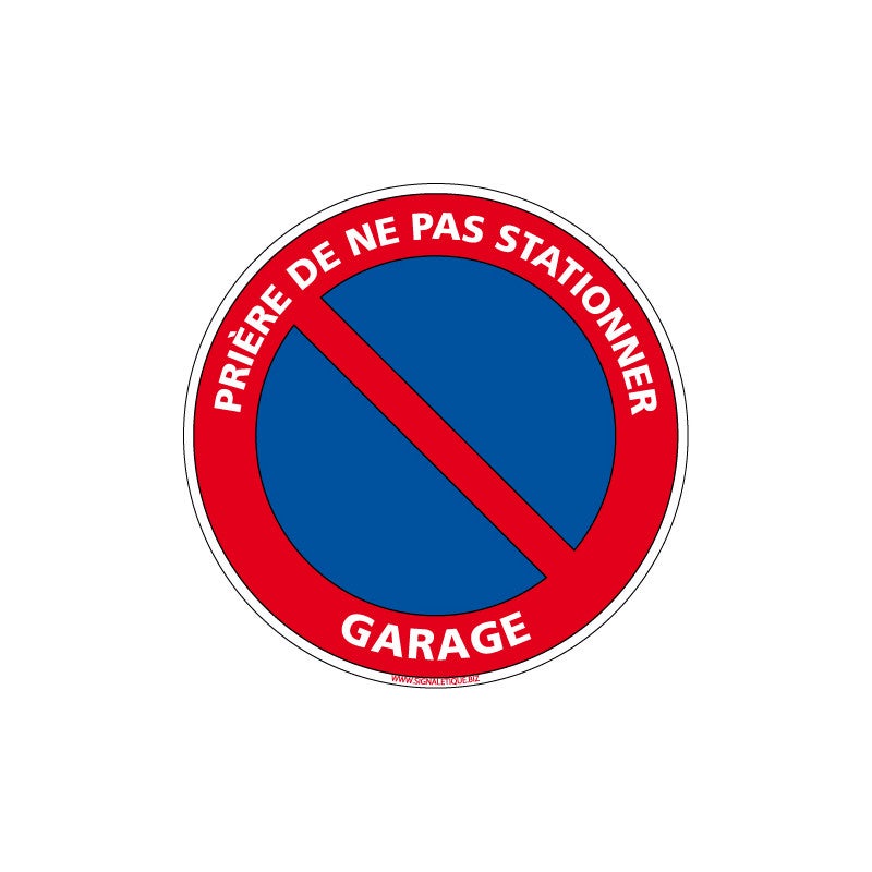 SignMission Panneau «Signmission Designer» - Panneau de stationnement réservé - Stationnement
