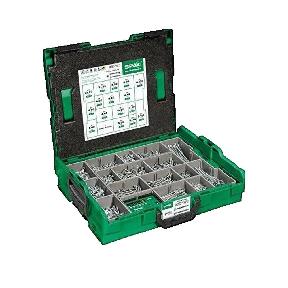 Zestaw Montażowy SPAX L-BOXX 2445 śrub w 16 rozmiarach Powłoka WIROX