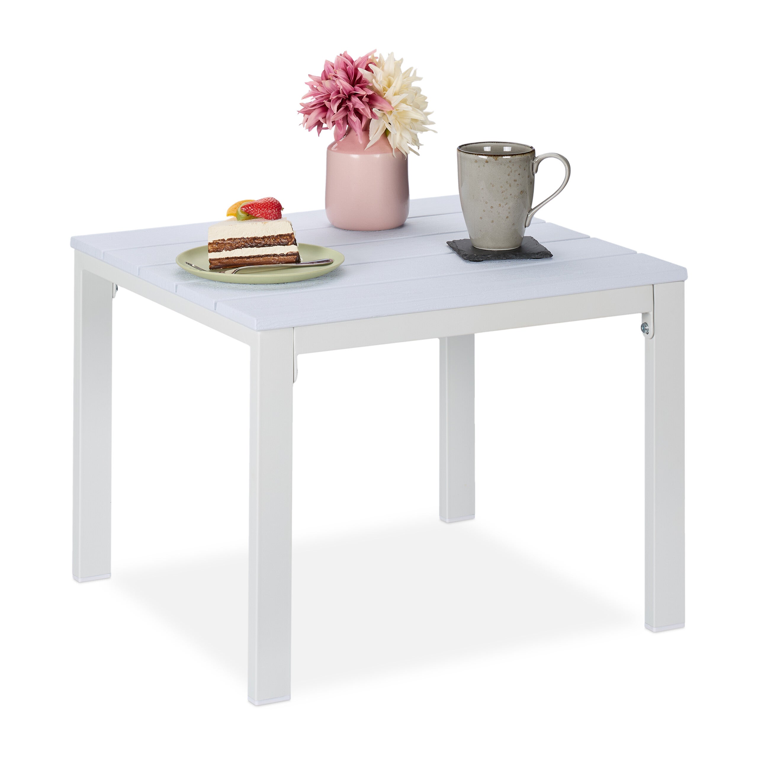 Tavolino Da Esterno Adirondack GARDIMAX In HDPS, 2 Livelli, Resistente Alle Intemperie, Nero, 33x42x44 Cm - 3