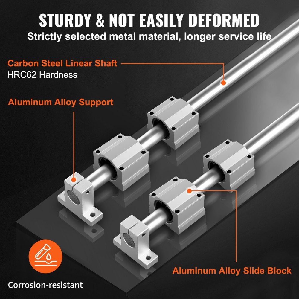Rail Linéaire SFC20 1200 mm CNC 4 Blocs | Leroy Merlin