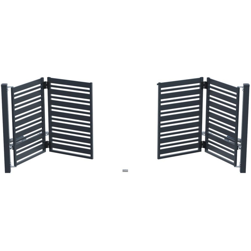 Portail pliant JUGA 4 m avec système automatique - Pack sécurité: Avec ...