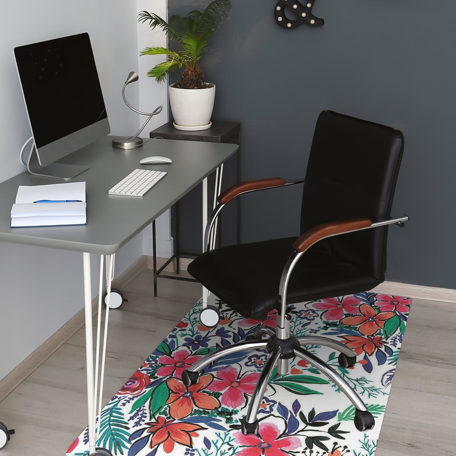 Mata pod krzesło, mata ochronna pod krzesło obrotowe Cukierki 140x100 cm biurowa – Tulup - 4