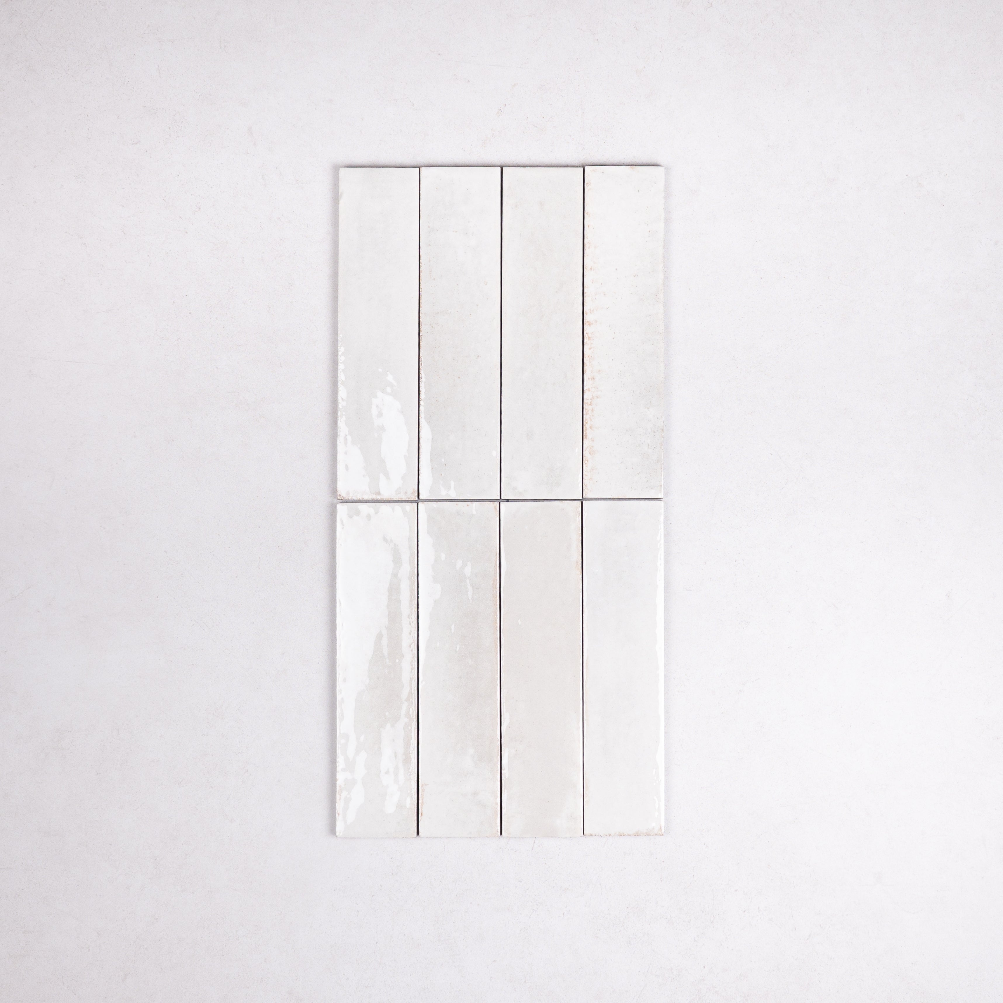 Carrelage Effet Zellige Blanc Cassé Brillant TANGER 6x24 cm Bone, Sol ...