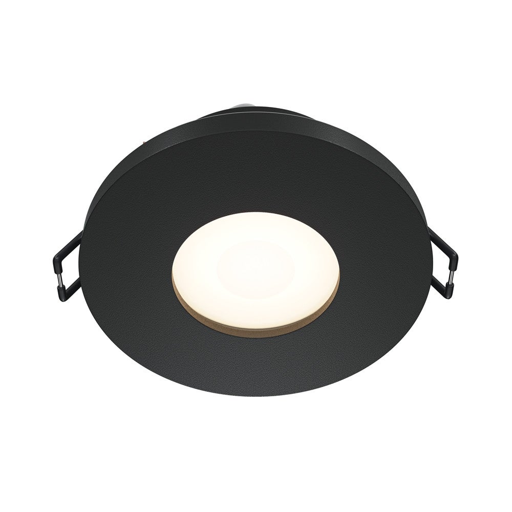 Oprawa sufitowa wpuszczana podtynkowa Stark czarna 1xGU10x50W okrągła IP65 wym: 2,9 x 8,4 x 8,4 cm aluminium Maytoni