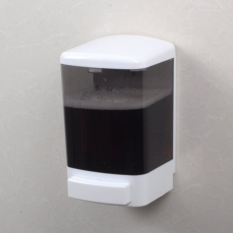 Dozownik do mydła 1000 ml, ręczny, plastikowy, ścienny, na szampon, żel pod prysznic, do użytku w pokojach