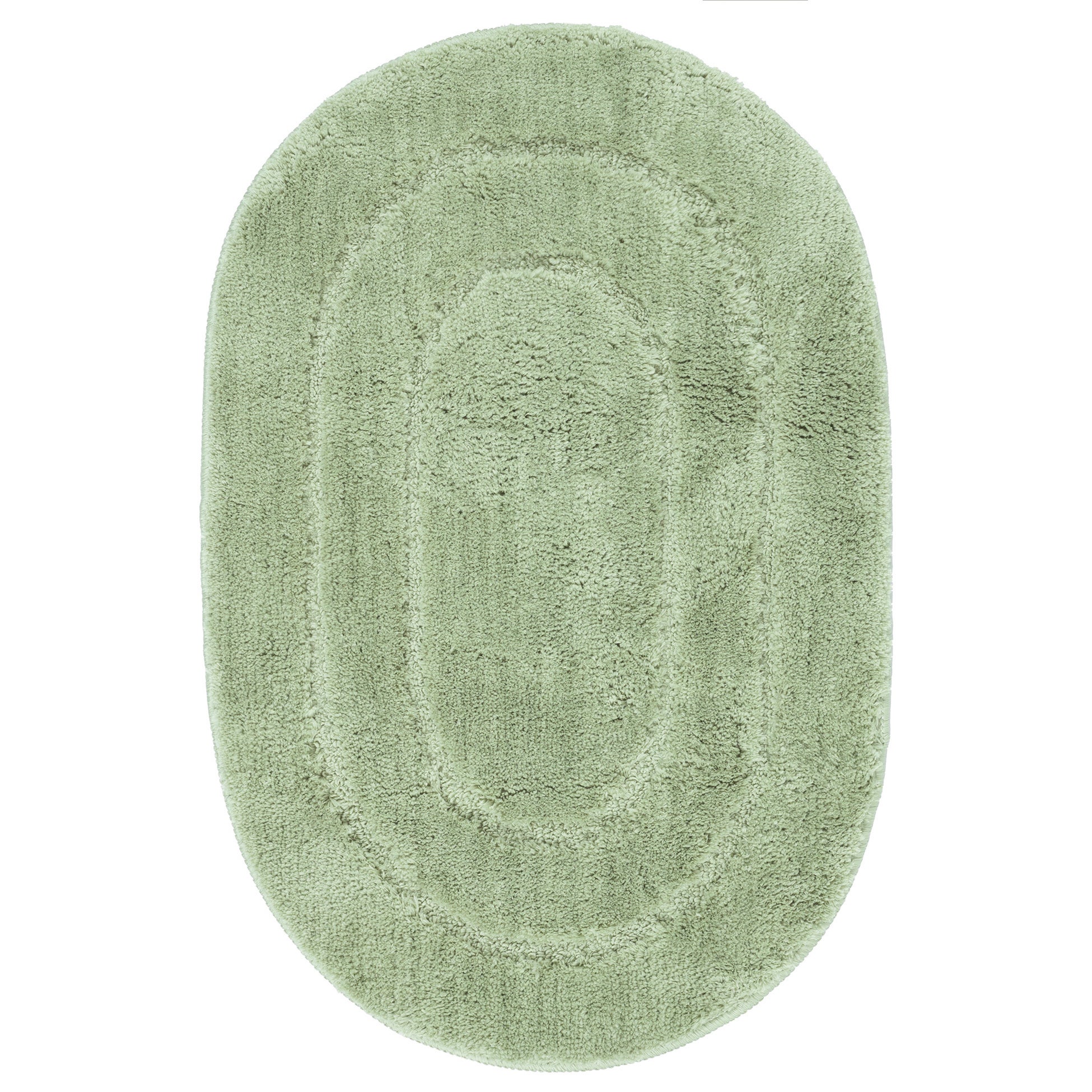 Dywanik łazienkowy Soft 50x80 cm antypoślizgowy owalny zielony