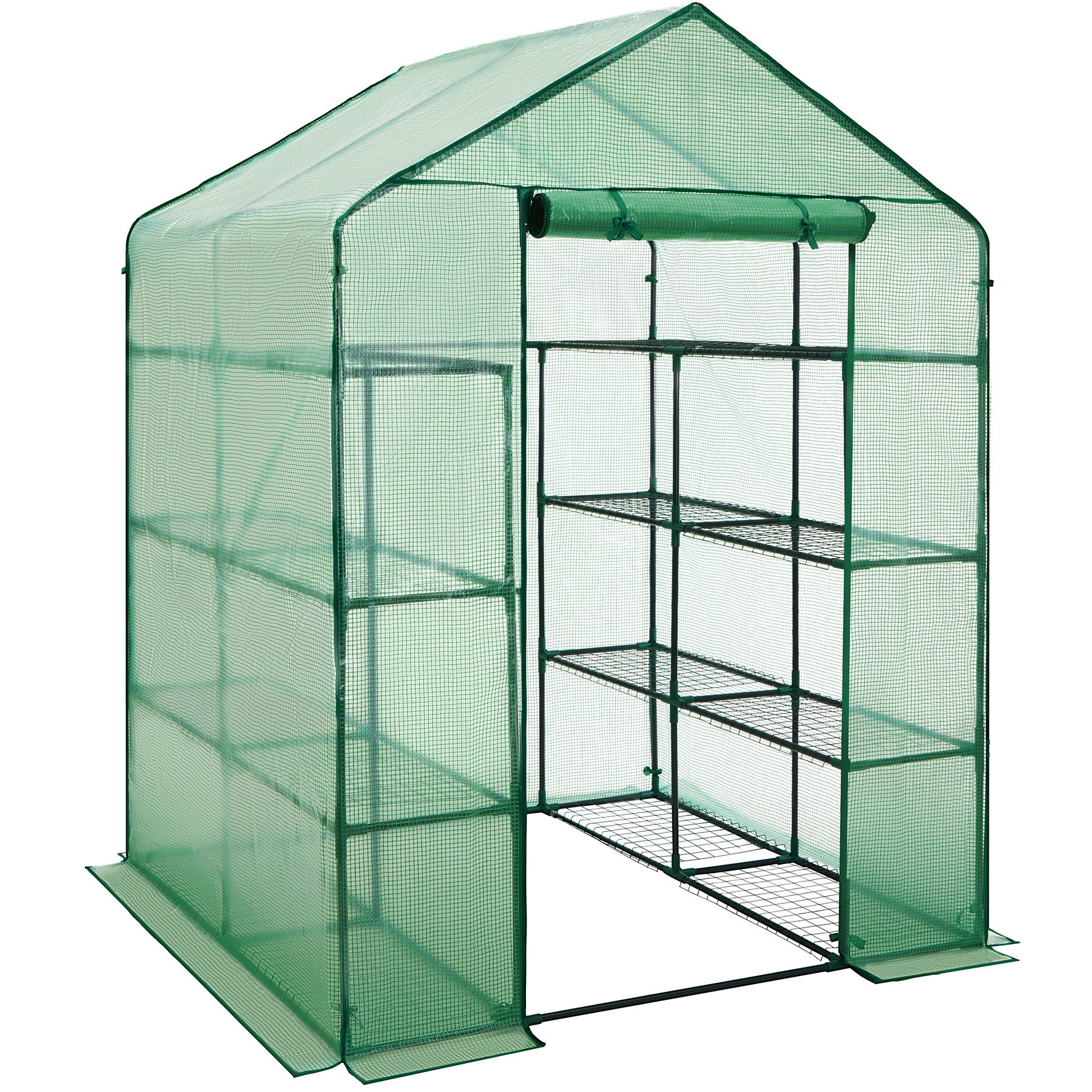 Serre de jardin souple en plastique 2,04 m² 143 x 143 x 195 cm TECTAKE — free download