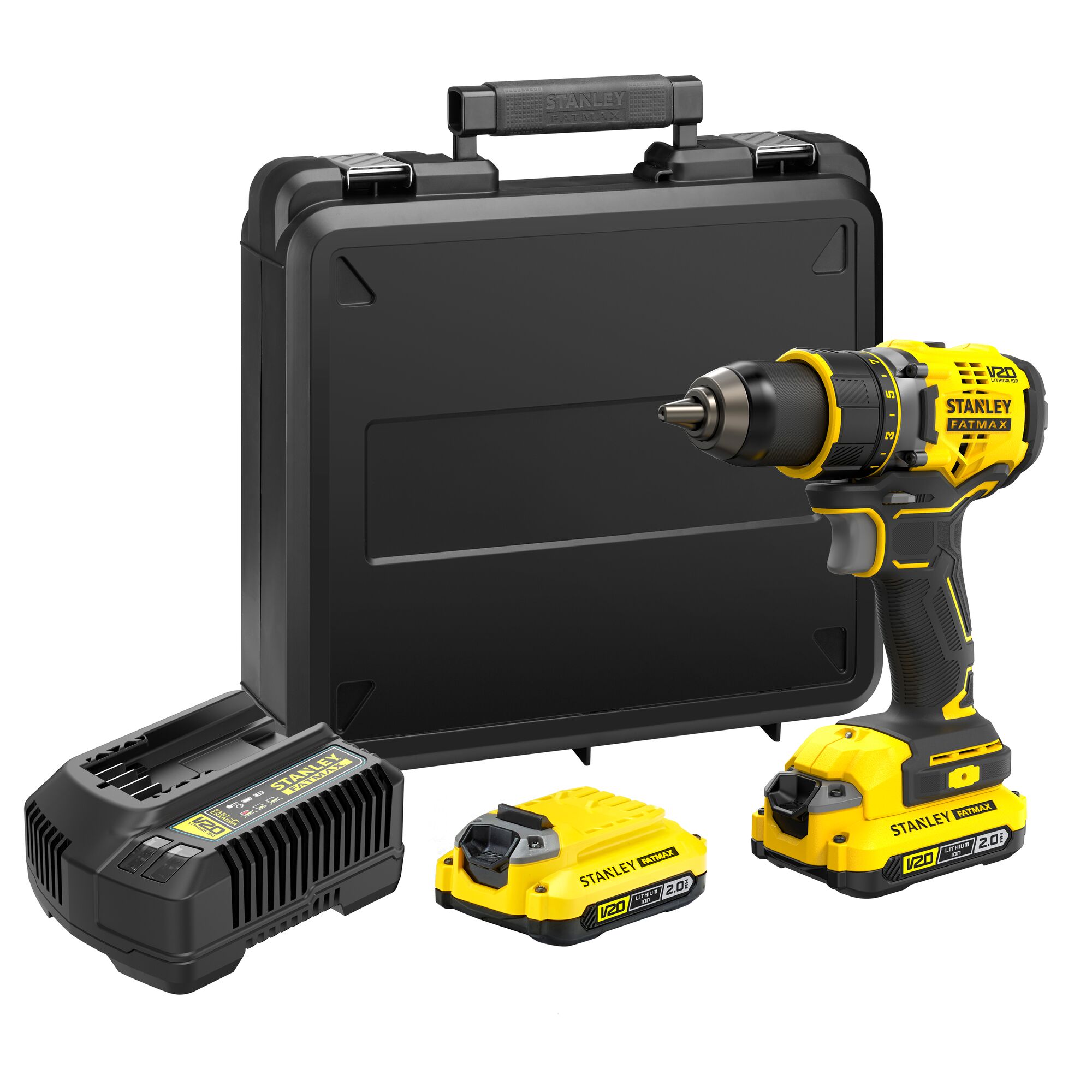 Wiertarko-wkrętarka bezprzewodowa Stanley FATMAX V20 silnik bezszczotkowy 80 Nm