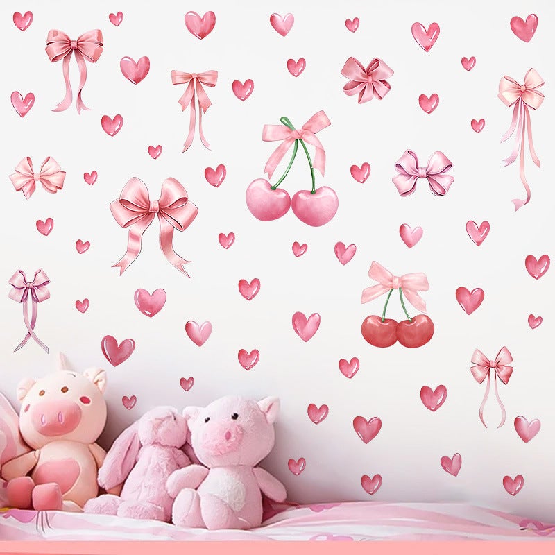 Arte con corde a forma di cuore: legno tinto noce, decorazioni per San Valentino, mini cuori, da appendere alla mensola - Italia