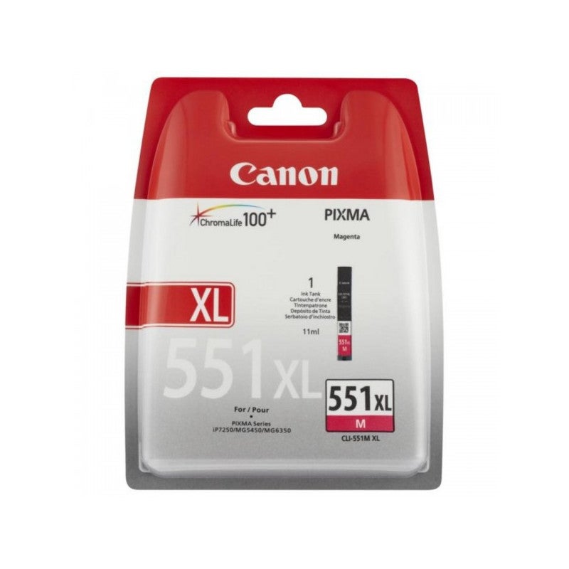Lot De 4 Cartouches D'Encre Magenta Compatibles Canon CLI-551M / 551XLM - 12ml - Marque Go Inks