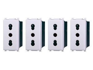 Matix Bticino AM5180/3 – Presa Triplex 10/16A, Colore Bianco, Qualità Bticino