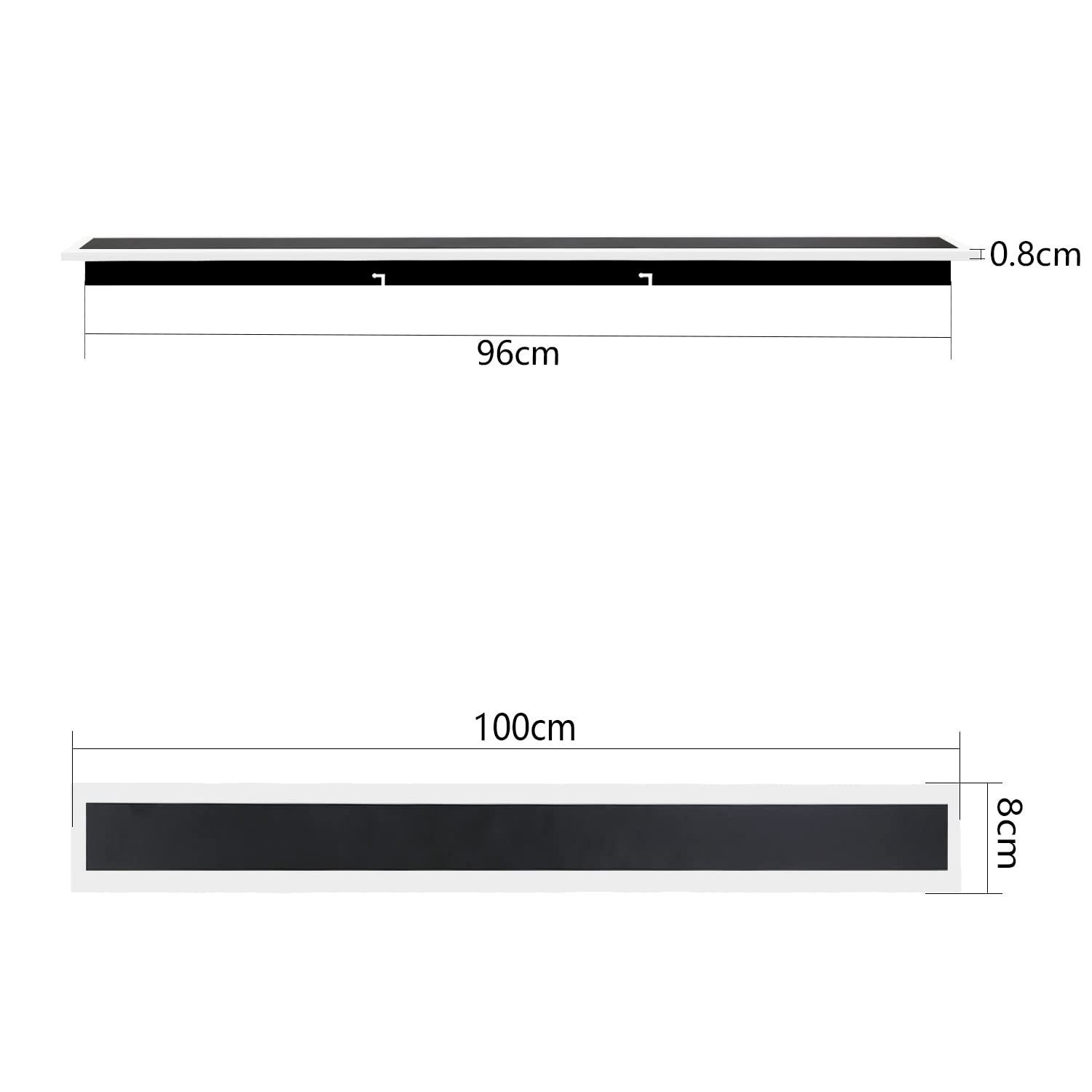 NETTLIFE Kinkiet LED Zewnętrzny kinkiet 100 cm Czarny kinkiet zewnętrzny Long Villa IP65 Modern 21 W - 4