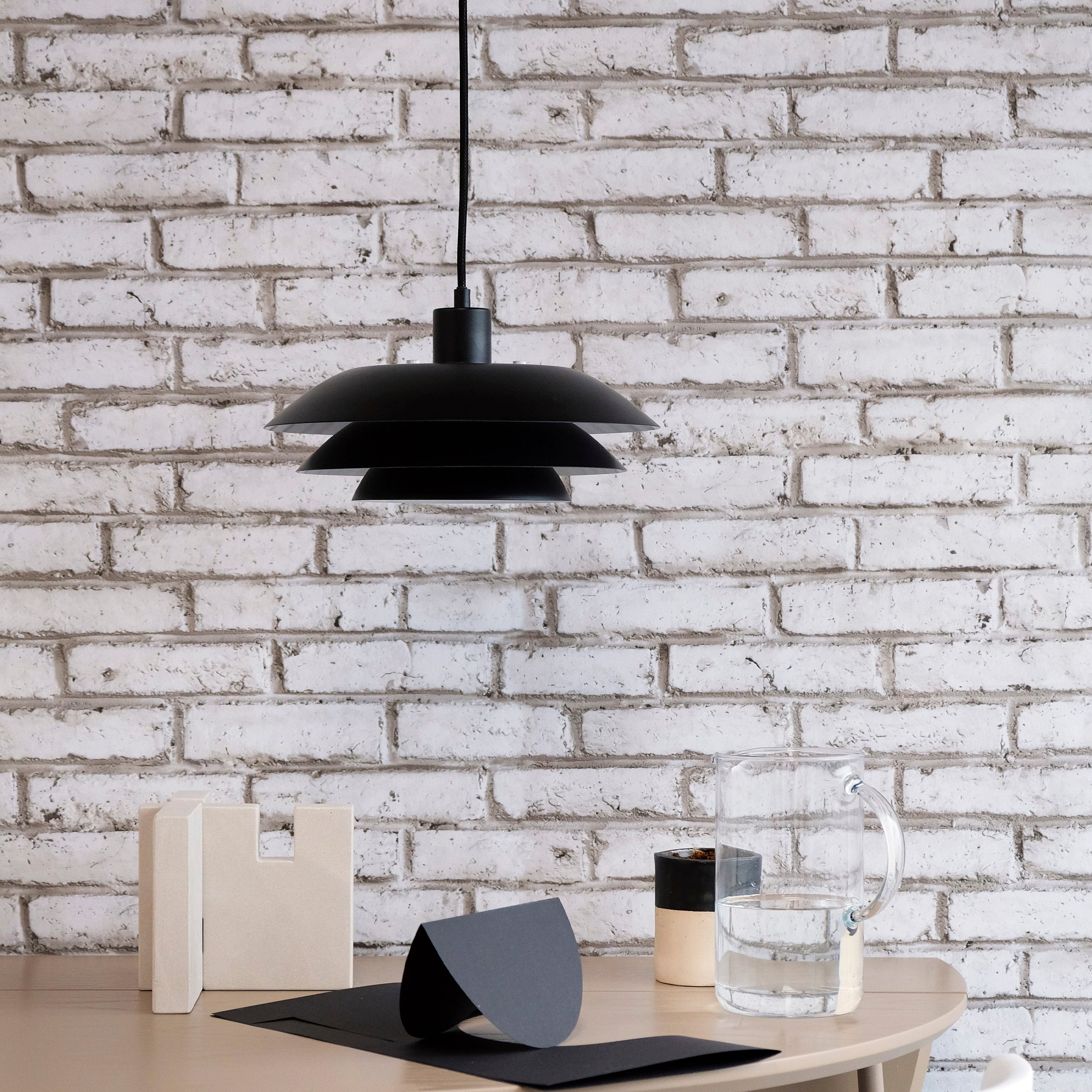 Suspension en métal noir mat, h 15 cm d 31 cm DL31 - DYBERG LARSEN - 6