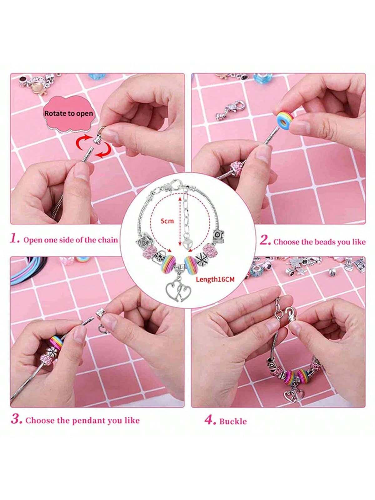 Bracelet Tissé En Perles De Pierre Naturelle Pour Filles - Cadeau De Bracelet Tissé En Perles De Pierre Naturelle Pour Filles - Cadeau De