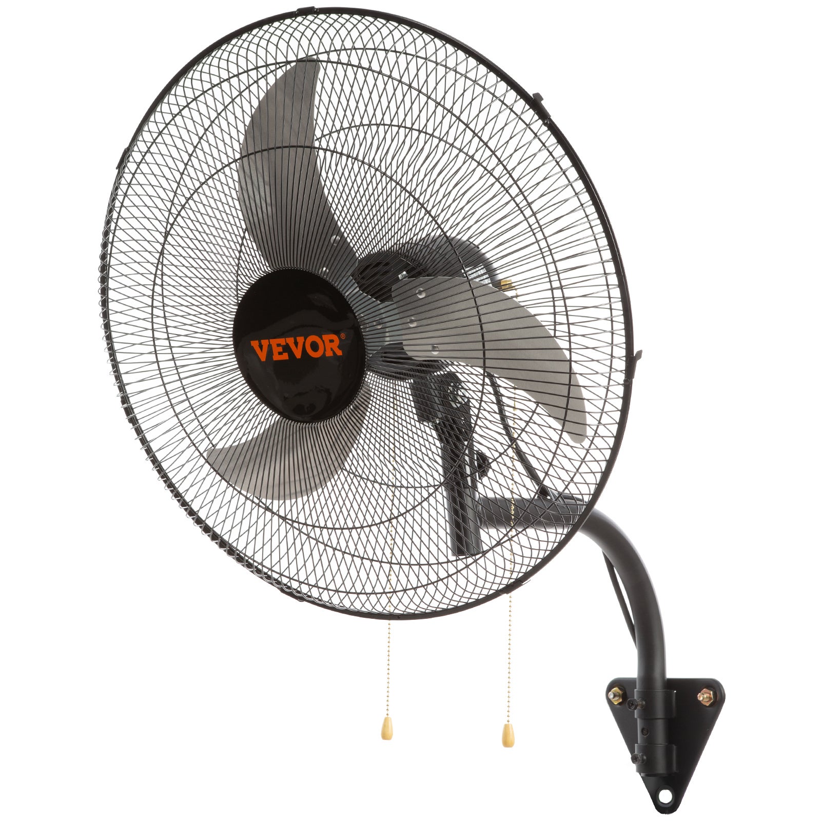 Wentylator ścienny, oscylacyjny wentylator ścienny 49 cm, 4650 CFM, 3 prędkości, wentylator komercyjny lub mieszkaniowy do chłodzenia magazynu, VEVOR