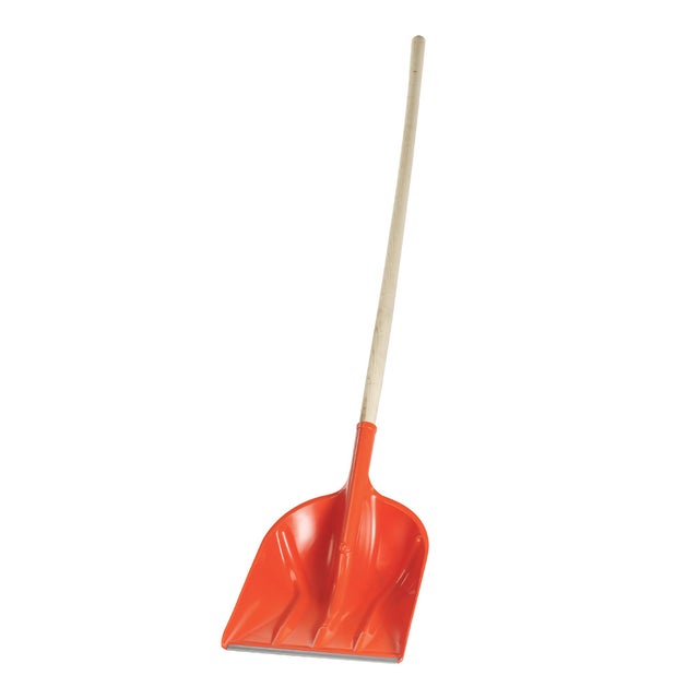 Pelle à neige manche bois - Corail - 8000073