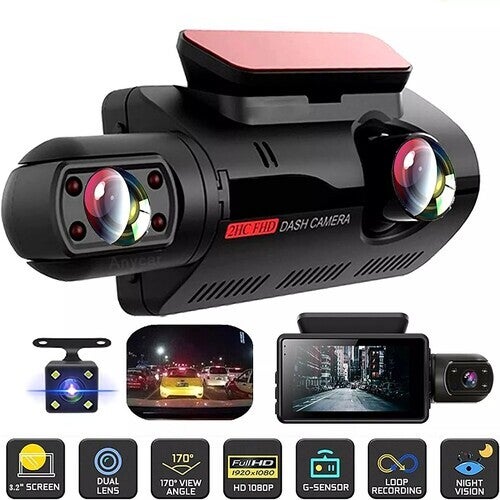 Dash Cam Con Scheda 64 Gb Dash Cam Auto 4K+1080P,Doppia WiFi Telecamera Auto Scheda Da 64 Dash Cam Auto Senza Fili - 8