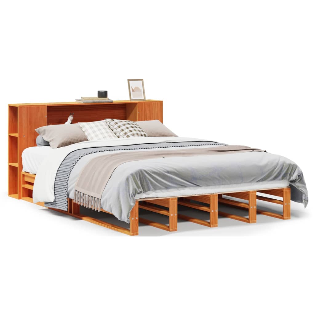 Łóżko Drewniane Rama Łóżka Sofa Brązowe Do Sypialni Pokoju 160x200 cm