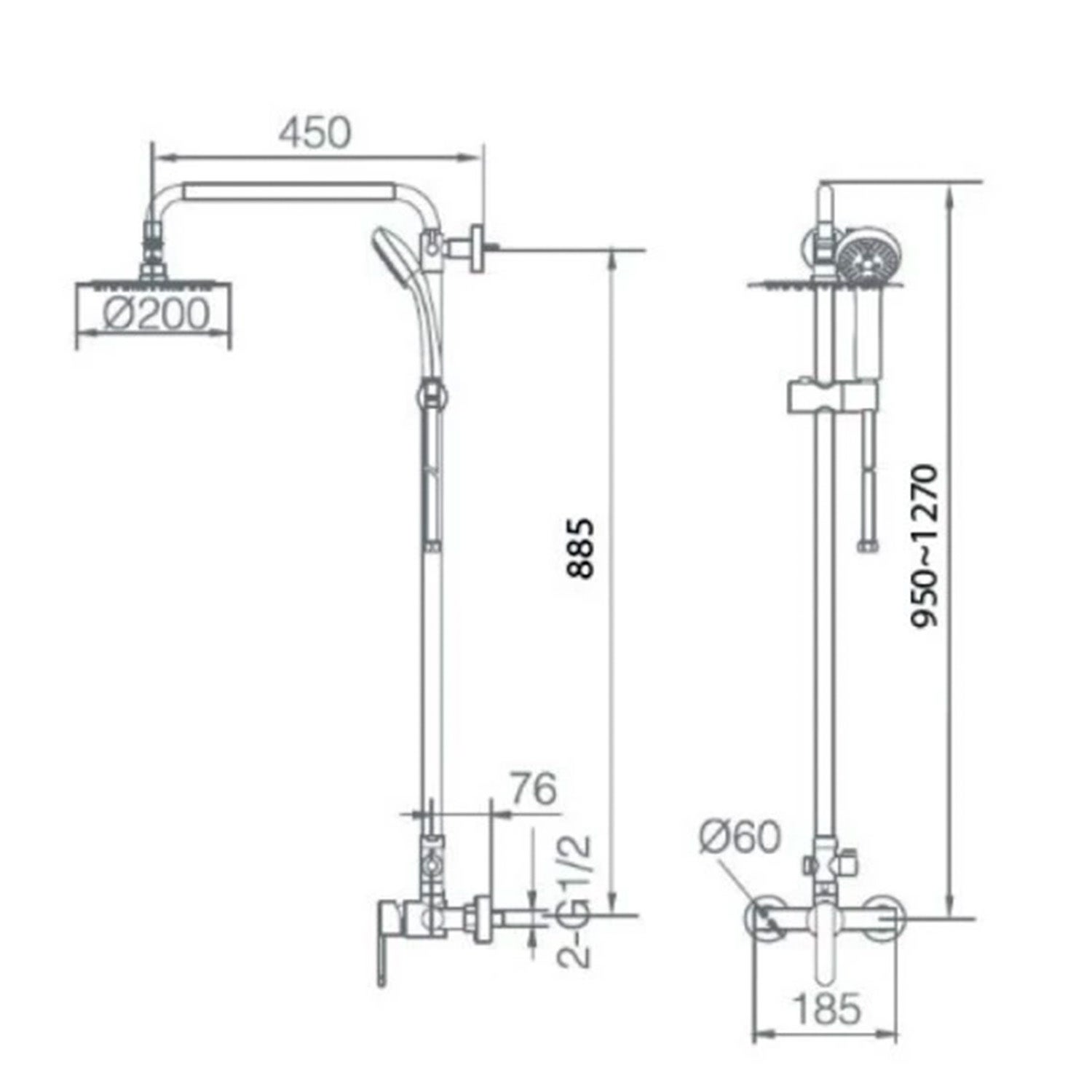 Mitigeur de douche pour salle de bain - 8