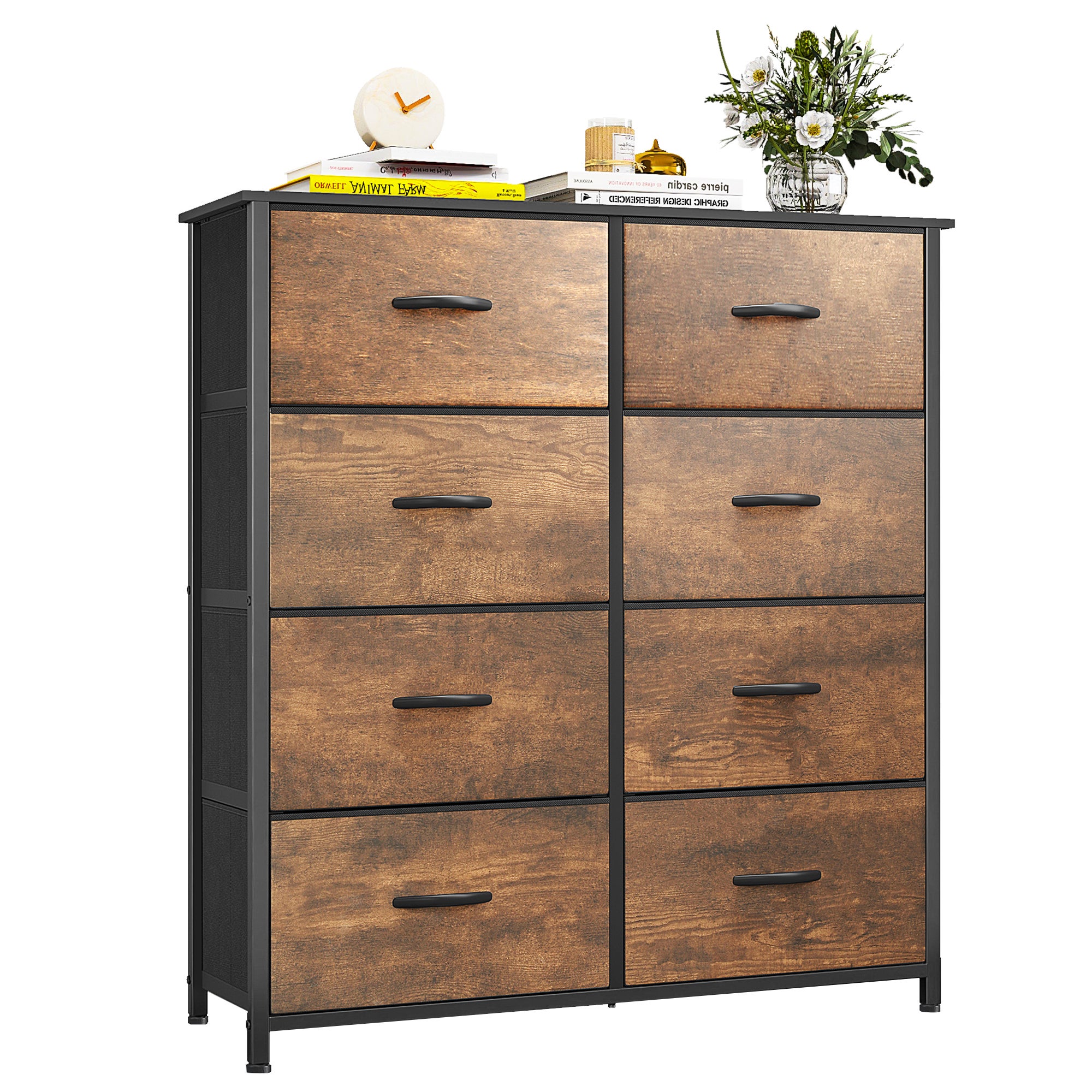 YITAHOME Commode Fine pour Chambre à Coucher, Armoire avec 5 tiroirs