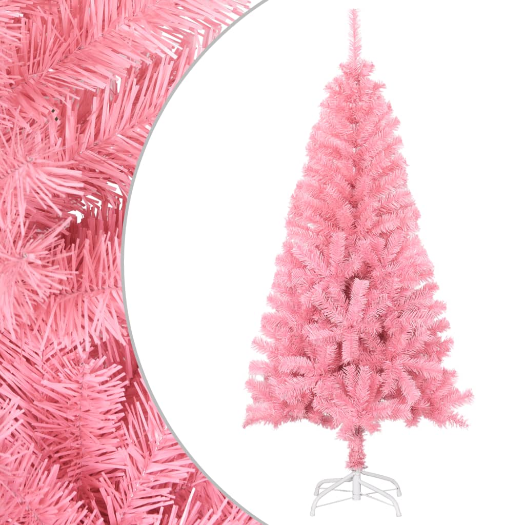 Albero Di Natale Artificiale 180 Cm Con 818 Rami, PVC, Verde, Con Base In Metallo O105 X 180 Cm