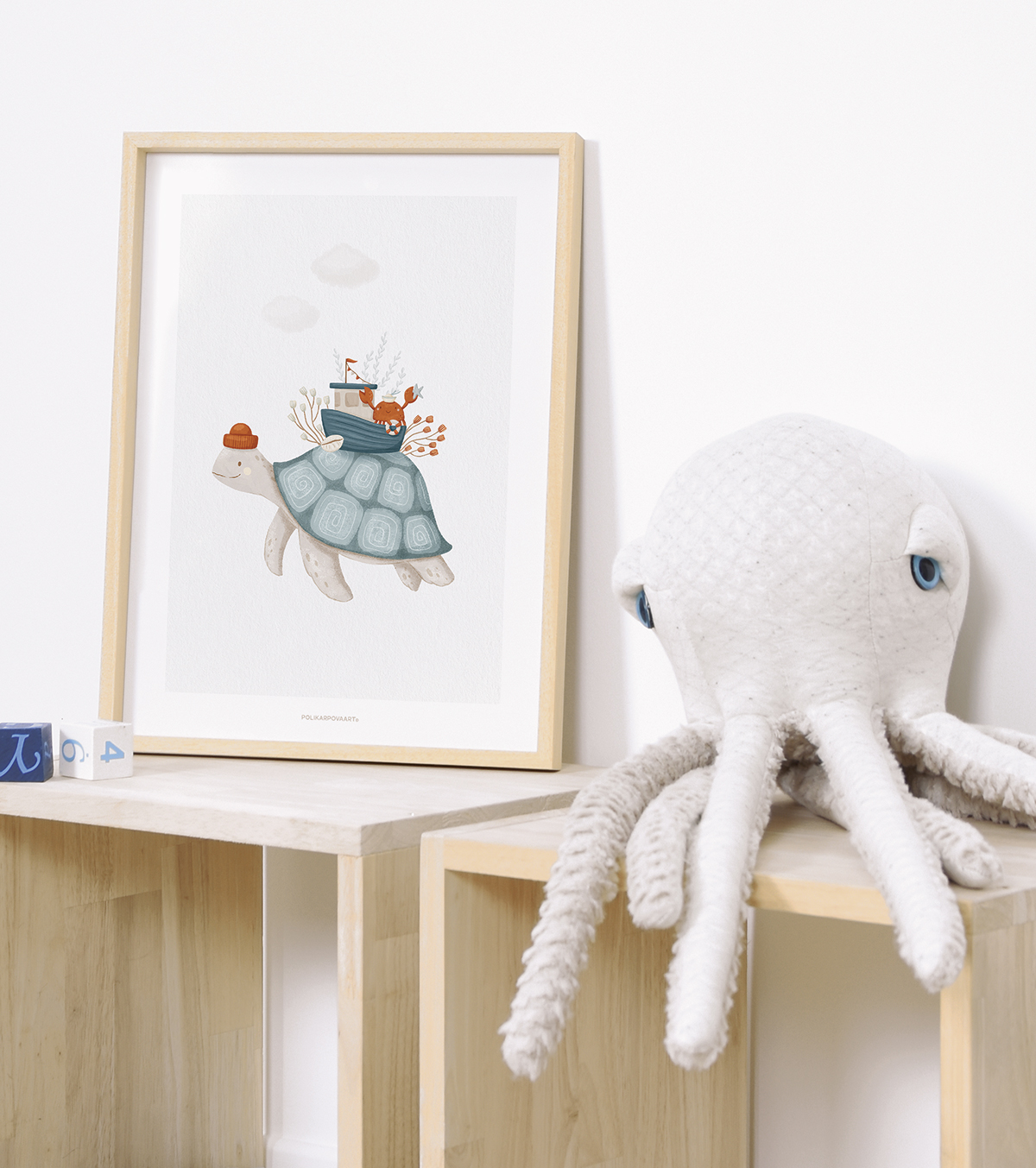 Poster con tartaruga marina 30x40 cm, Lilipinso - 3