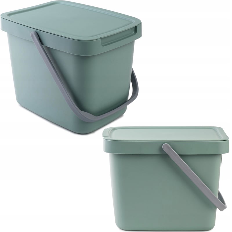 KOSZ NA ŚMIECI POJEMNIK NA ODPADY BIO 6L KOMPOSTOWNIK KUCHENNY Z POKRYWĄ