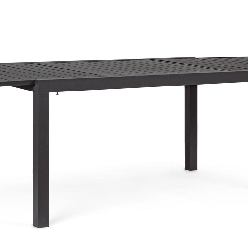 Rozkładany stół aluminiowy z listwami "Hilde" 160-240X90 Antracyt do wewnątrz i na zewnątrz