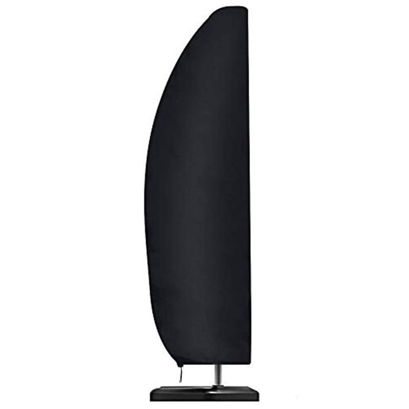 Pokrowiec na parasol wiszący, wodoodporny, odporny na promieniowanie UV i rozdarcia, tkanina Oxford 210D, bardzo duży, 265 x 40/70/50 cm, czarny