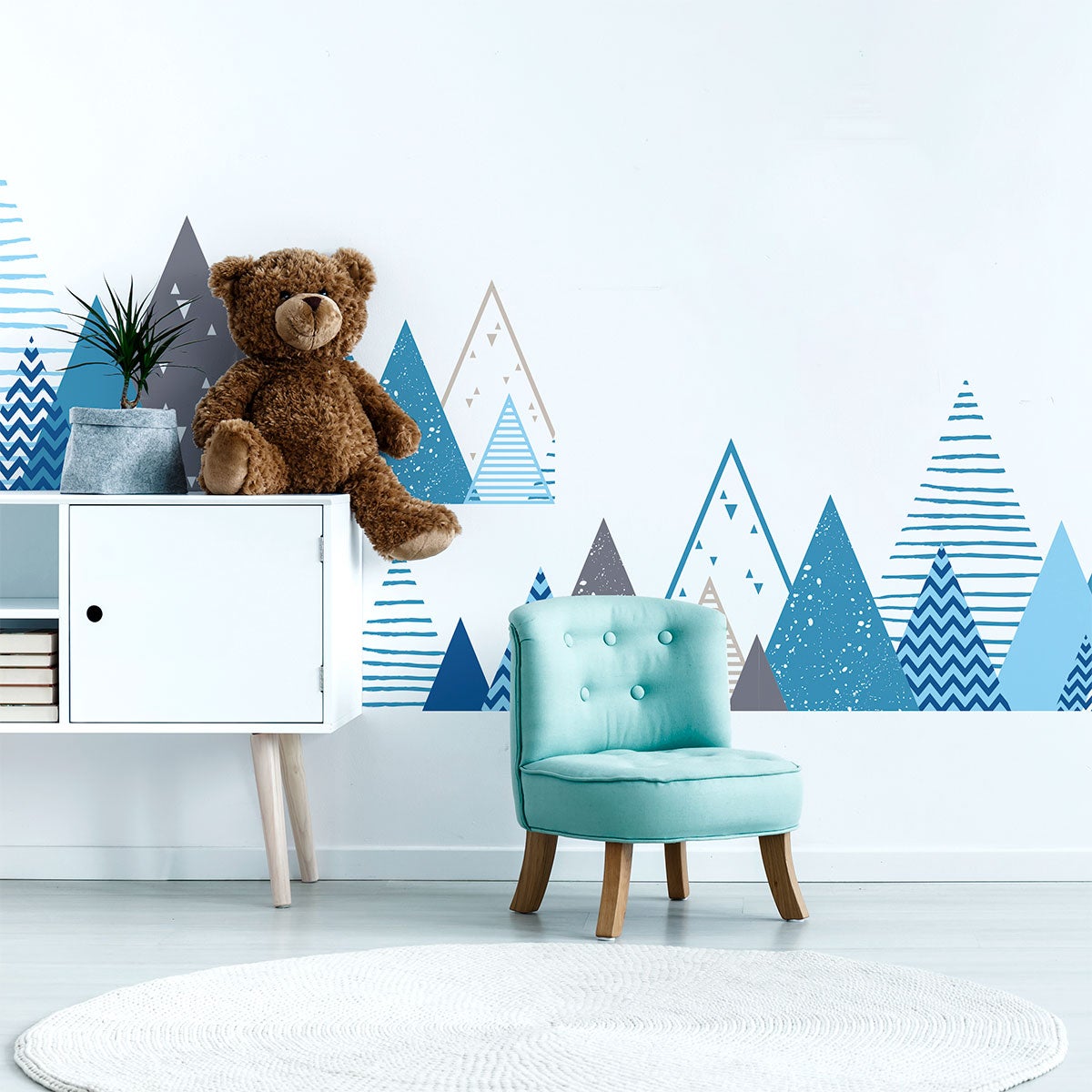 Adesivo bambino di montagna scandinavo veroka - Sticker adesivo - adesivi murali - 120x200cm - 5