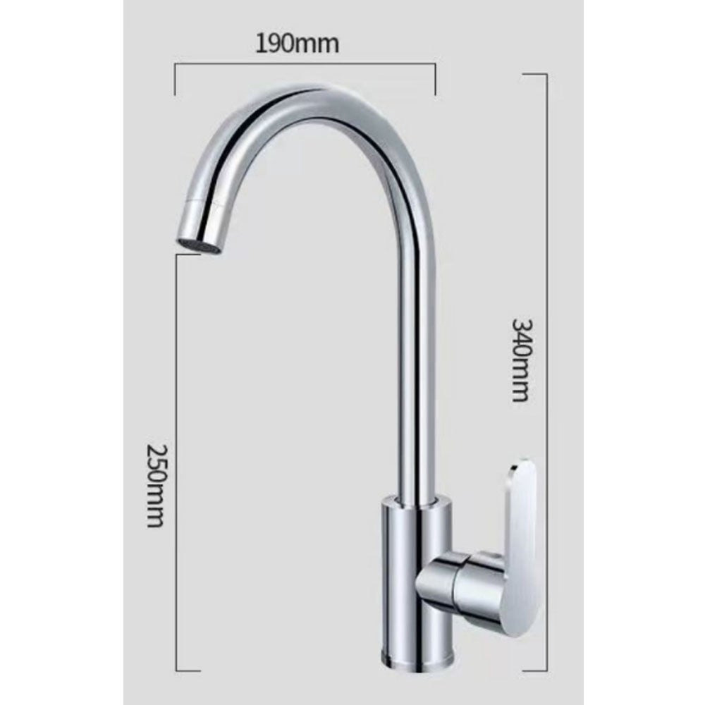Miscelatore cucina, monocomando - Cromo - 5