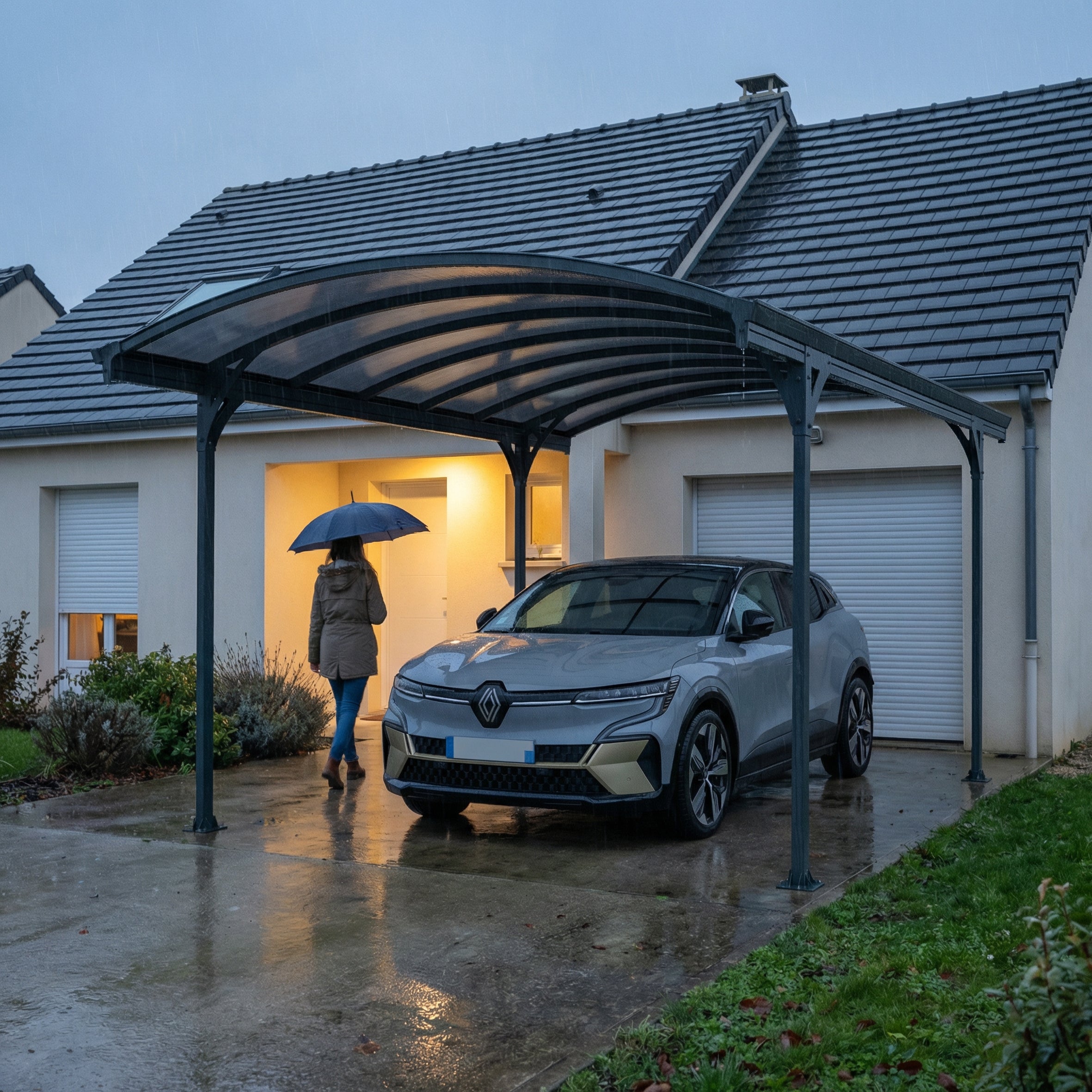 Carport Vitoria 5,01 x 2,91 m Gris Canopia - 3