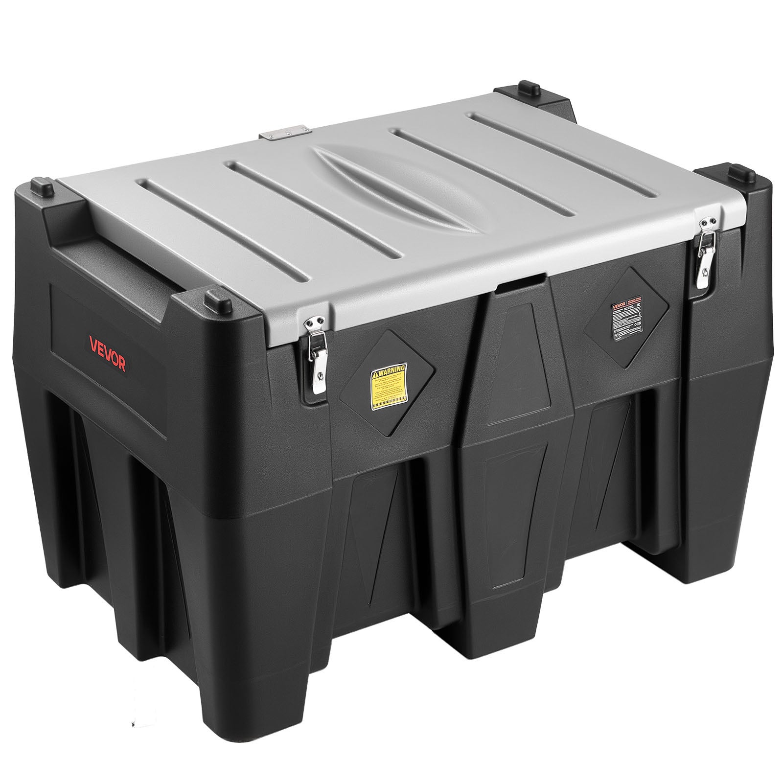 VEVOR przenośny zbiornik na olej napędowy 484,5 l system zbiornikowy 12 V pompa transferowa 45 l/min czarny